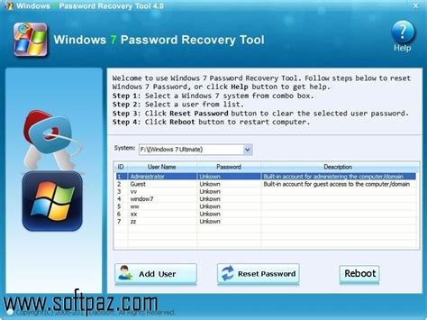 Windows Password Recovery Tool